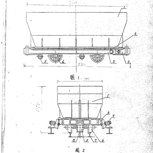 [國(guó)家專利產(chǎn)品]MDSC2.2T-6一種制動(dòng)雙門(mén)底卸礦車